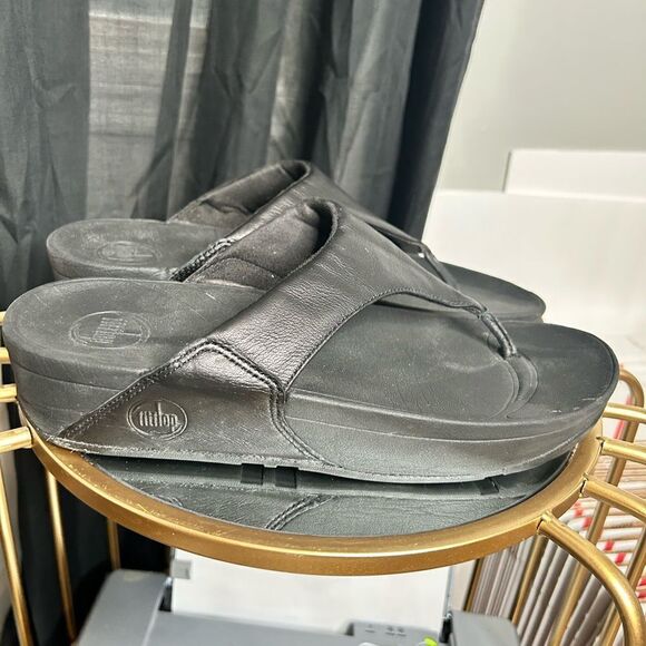 FITFLOP LULU Leather Toe-Post Sandals - Picture 7 of 7